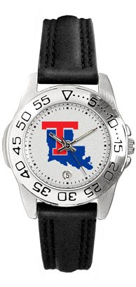 Louisiana Tech University Bulldogs Ladies Leather Sports Watch
