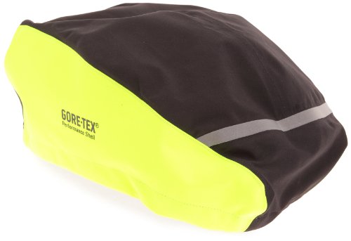Gore Bike Wear Universal TEX Neon Helmet Cover - Black/Neon Yellow, Size 54-58