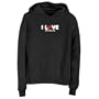 Sweatshirt Woman Black " I Love Sicilia " Italy City