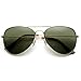zeroUV - Original Classic Metal Standard Aviator Sunglasses - Nickel Plated Frame