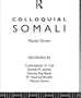 Colloquial Somali (Colloquial Series)