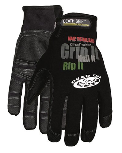 Dead On DO-802 XL Black Widow Heavy Duty Full Finger Glove Color: Black X-Large