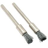 2 Steel Wire End Brushes Gunsmith Polish Rotary Tools