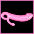 G Spot / P Spot Dildo Slim Flexible Pink