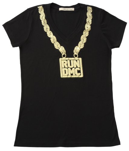 Cover image : MIGHTY FINE(マイティ ファイン) レディース Tシャツ RUN DMC BLING VNK