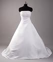 Hochzeits-shop-hamburg WD0903 Brautkleid mit Perlen u.Pailletten bestickt, Schnürung u. Schleppe