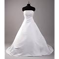 Hochzeits-shop-hamburg WD0903 Brautkleid mit Perlen u.Pailletten bestickt, Schn�rung u. Schleppe