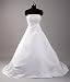 Hochzeits-shop-hamburg WD0903 Brautkleid mit Perlen u.Pailletten bestickt, Schnürung u. Schleppe Ivory Gr.38