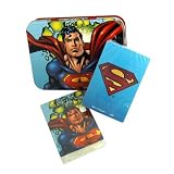 Superman Two-Deck Playing Cards Set with Collectible Tin