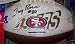 Jerry Rice autographed 49ers logo football