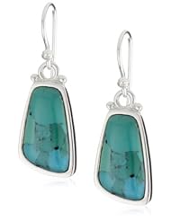 Barse "Basic" Turquoise Oblong Rectangular Earrings