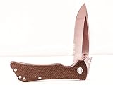 Bad Monkey Folder Knife, Tumbled Satin Hollow Grind Drop Point Serrated, Emerson Wave