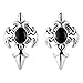 Charisma 1 Pair Mens Stainless Steel Sword Cross Stud Earrings Screw on Back Earrings