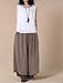 Mordenmiss Women's Casual Loose Fit Layers Wide Leg Pants Khaki, One Size