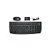 Italian and English Wireless Logitech Keyboard and Mouse Set (Black)