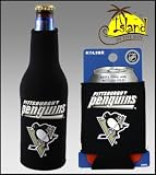 SET OF 2 PITTSBURGH PENGUINS CAN & BOTTLE KOOZIE COOLER
