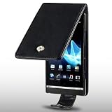 FLIP LEDER HANDYTASCHE ETUI CASE H�LLE F�R SONY XPERIA S IN SCHWARZvon "CELLAPOD"