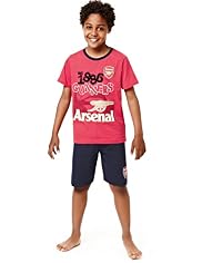 Pure Cotton Arsenal Football Club Short Pyjamas