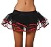 Roma Costume Double Layer Petticoat Black Red