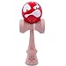 Kaleb Kendama With Big Red Face Ball And Extra String