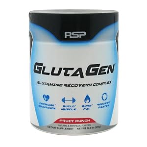 RSP Nutrition Glutagen Supplement, Fruit Punch, 225 Gram