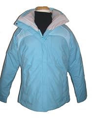 Womens Columbia 3in1 Ski Lake Parka Coat Jacket, Zircon