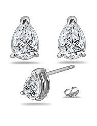 3/4 (0.71-0.80) Cts Diamond Stud Earrings in 14K White Gold