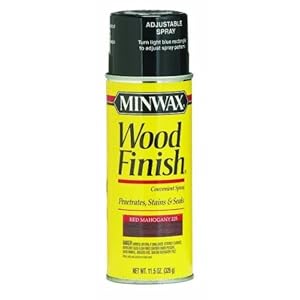 Minwax 32250 11.5-Ounce Wood Finish Wood Stain Aerosol Spray, Red