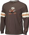 Cleveland Browns Gridiron Classics Throwback Logo Long Sleeve Jersey Crew