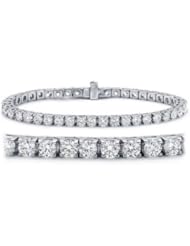 3 Carat Premium IGI Certified Classic Round Brilliant Diamond Tennis Bracelet in 14K White Gold 7 inch (61 stones H-I Color I2 Clarity)
