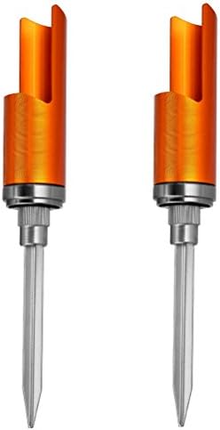 Cinclus Baitcast Spincast Fishing Rod Pole Holder - Portable Aluminium Fishing Rod Stand - Lightweight Folding Holder Fishing Rod Rack, Pack of 2