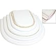 White Leather 5 Tier Necklace Chain Showcase Display