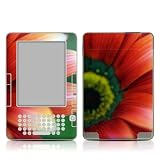 Scarlet Gerbera Design Protective Decal Skin Sticker for Amazon Kindle 2 E-Book Reader (Version 2.0)