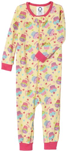 Gerber Yummy Cupcake Cotton PJs Unionsuit, Butter