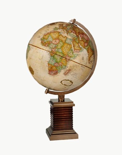 Replogle Globes Glencoe Globe, Antique Ocean, 12-Inch Diameter
