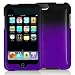 Electromaster(tm) Brand - Black / Purple Crystal Hard Skin Case Cover New For Apple Ipod Touch Itouch 2nd And 3rd Generation Gen 2g 3g 2 3 8gb 16gb 32gb 64gb