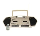 CALIFONE 6W DUAL CASSETTE CD PLAYER MUSIC MAKER 2395AV-02