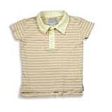 Gold Rush - Toddler Girls Short Sleeve Striped Polo Shirt, Pink, Cream