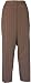 Plus Size Women's Pant Nutmeg Brown Stipe