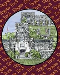 Virginia Tech University - Collegiate Sculptured Night Light