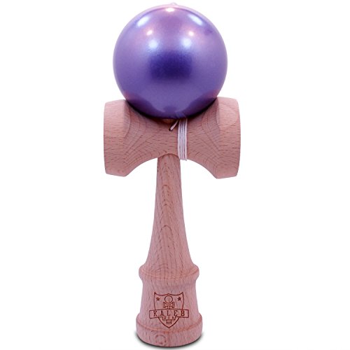 Kaleb Kendama With Metallic Purple Ball And Extra String