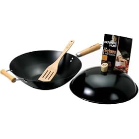 Ken Hom 14" Family Size Non-Stick Wok Set