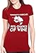 Women's High Chance Of Wine Forecast T Shirt Funny Drinking Tee For Women