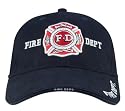 Blue Deluxe Low Profile Baseball Cap - Fire Department