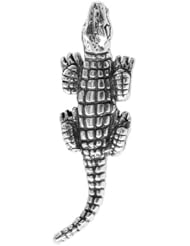 Solid Sterling Silver Aligator 11mm x 36mm Pin