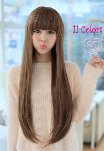 X&Y ANGEL Fashionable Long Straight Natural Healthy Wig Wigs MJ006 11 Colors
