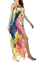 Sexy Strapless Spandex Cocktail Floral Print Summer Shirred Lace-Up Wrap Bodycon Dress/Club Dress/Evening Dress/Party Dress 