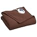 Soft Heat Luxury Micro, Fleece Electric Heated Warming Throw, Chocolate Brown