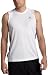 adidas Men's RESPONSE Sleeveless Tee, White, Black, Medium