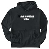 Sweatshirt Black  I Love Jamaican Girls  Jamaica Country